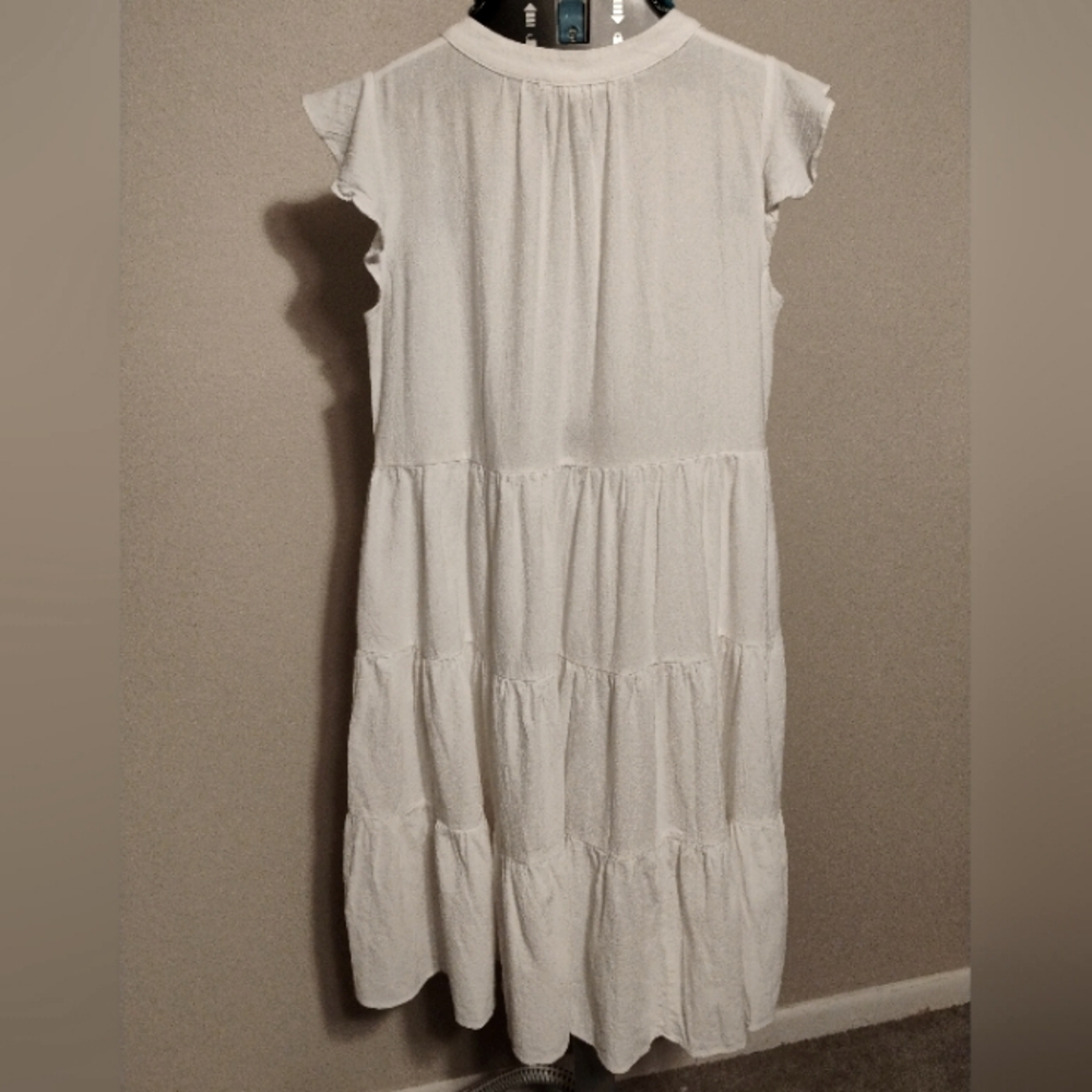 Label of Love  women's  Dress – Size L white boho cottage core Midi - Picture 7 of 10
